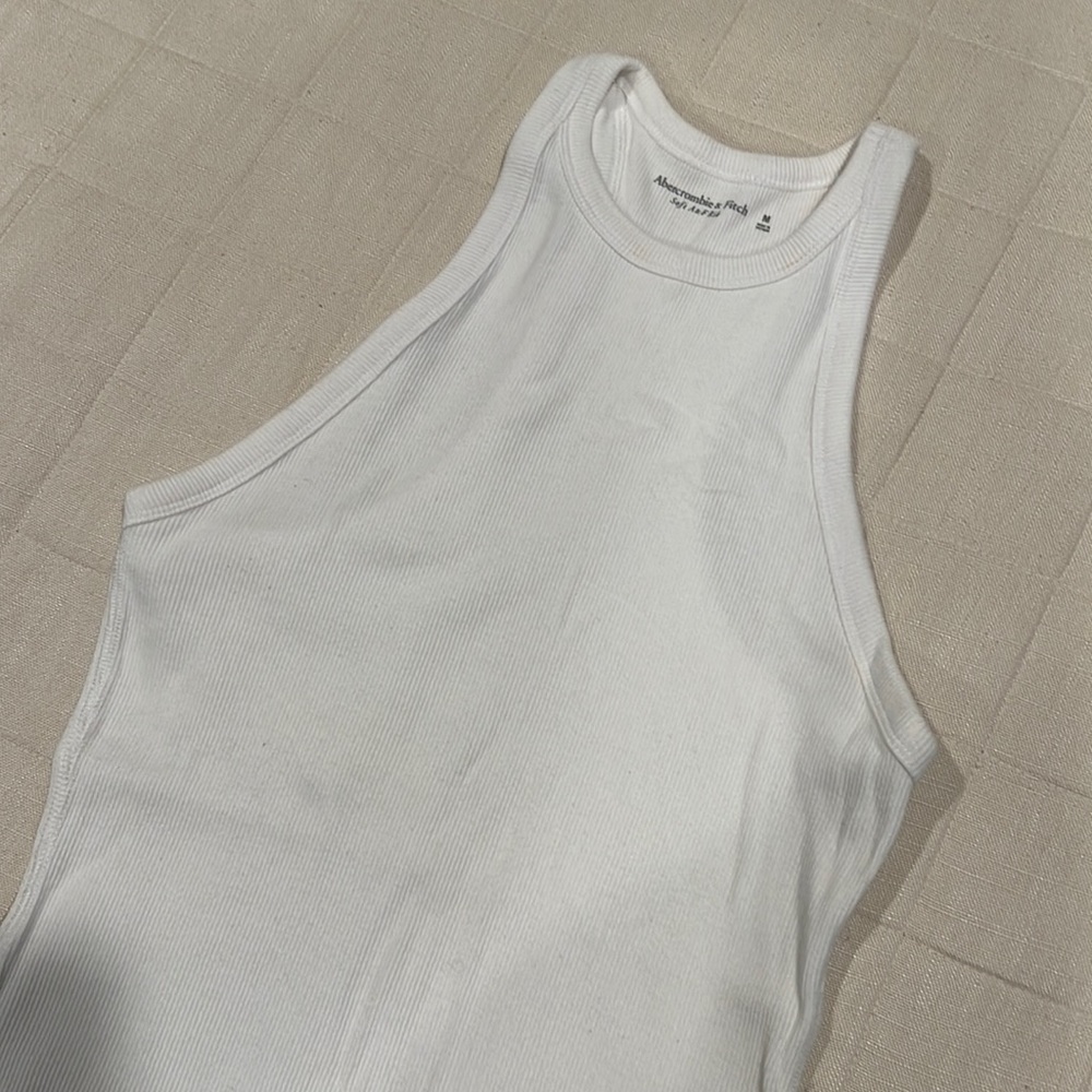 Abercrombie white body suit, size M